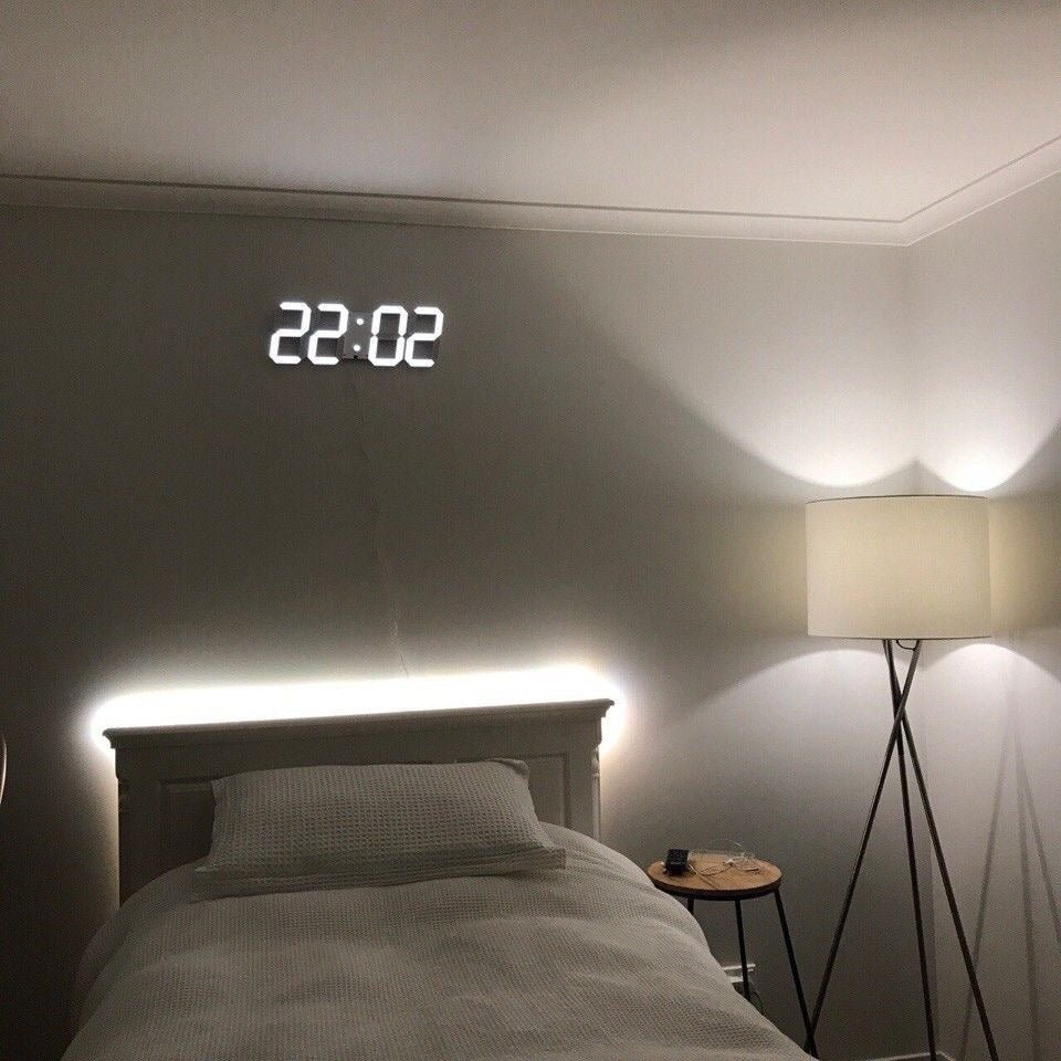 LumiTime – Digitale 3D-LED-Wanduhr mit dimmbarer Beleuchtung