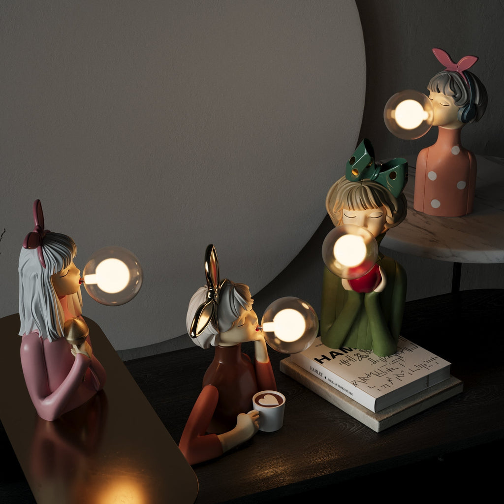 Mavie – Nordische Bubble Girl Tischleuchte