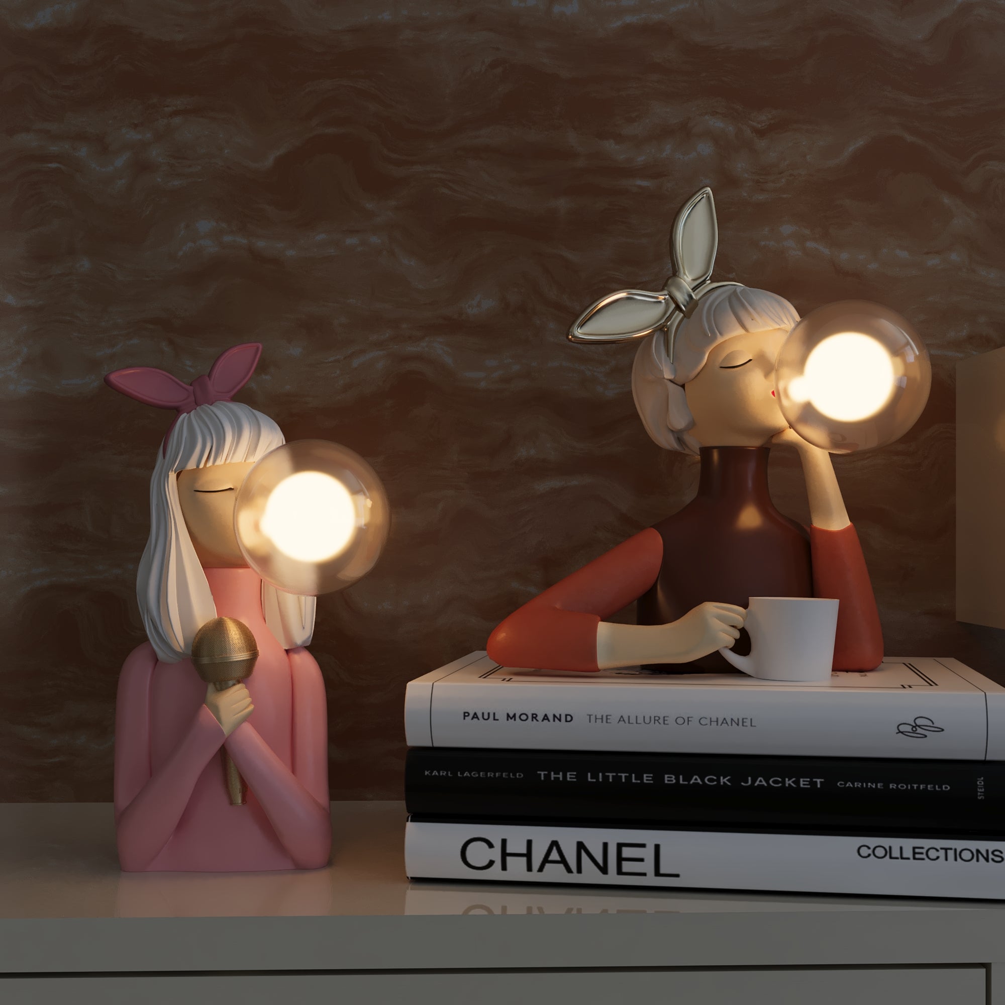 Mavie – Nordische Bubble Girl Tischleuchte