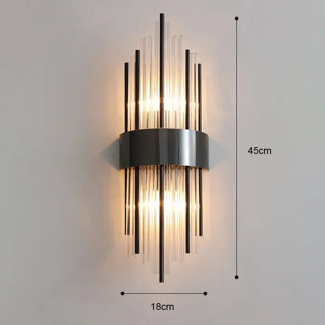 Moderne Wandleuchte aus Kristall