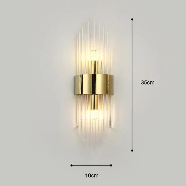 Moderne Wandleuchte aus Kristall