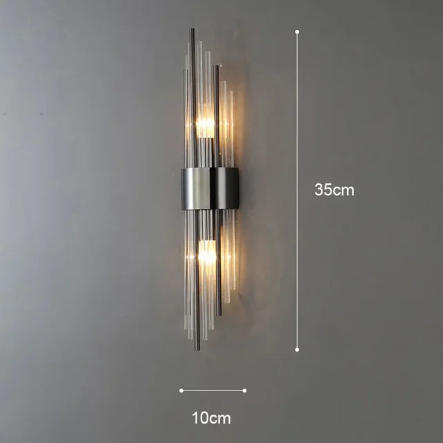 Moderne Wandleuchte aus Kristall