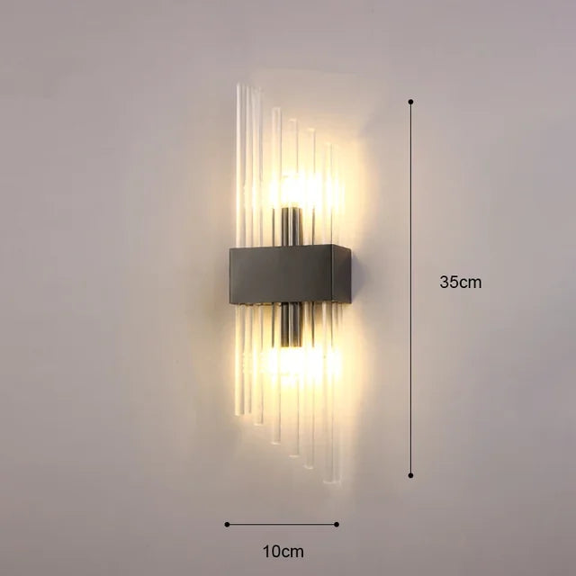 Moderne Wandleuchte aus Kristall