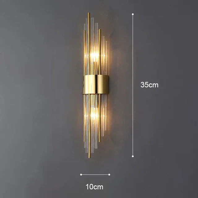 Moderne Wandleuchte aus Kristall
