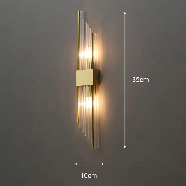 Moderne Wandleuchte aus Kristall