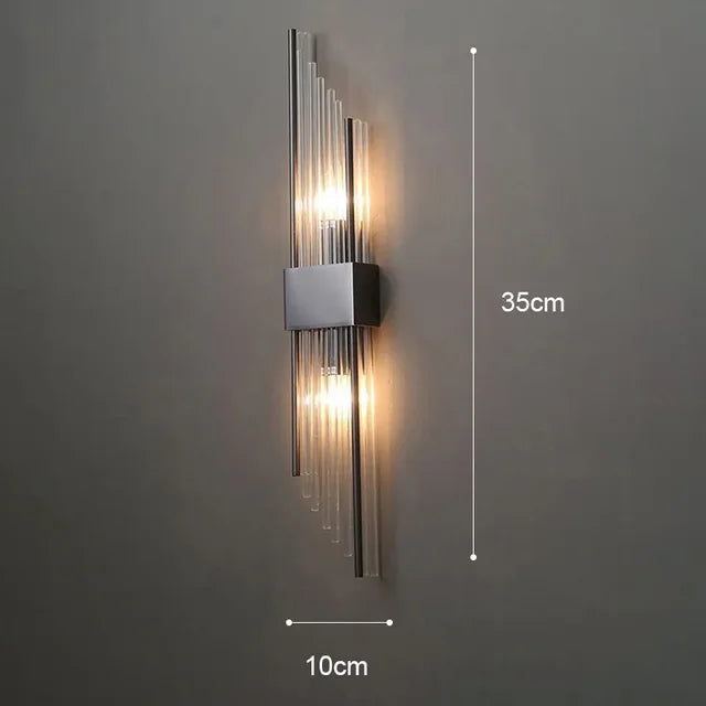 Moderne Wandleuchte aus Kristall