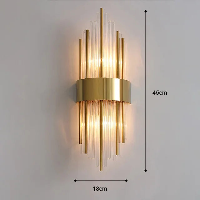 Moderne Wandleuchte aus Kristall