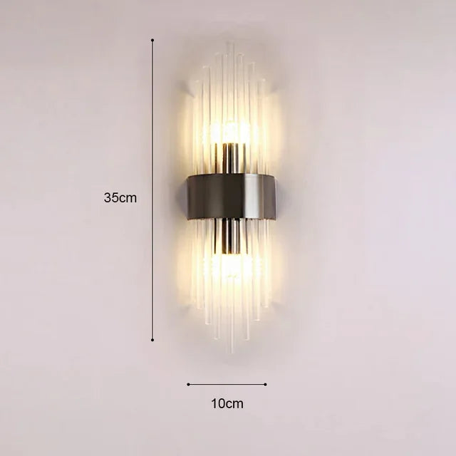 Moderne Wandleuchte aus Kristall