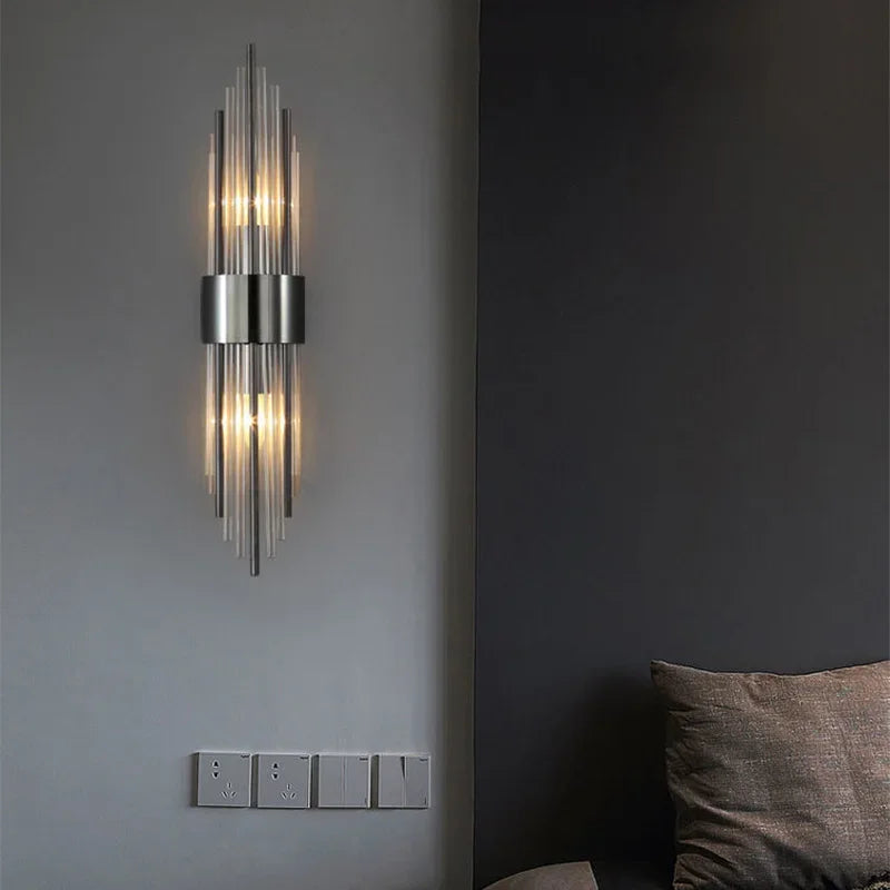 Moderne Wandleuchte aus Kristall
