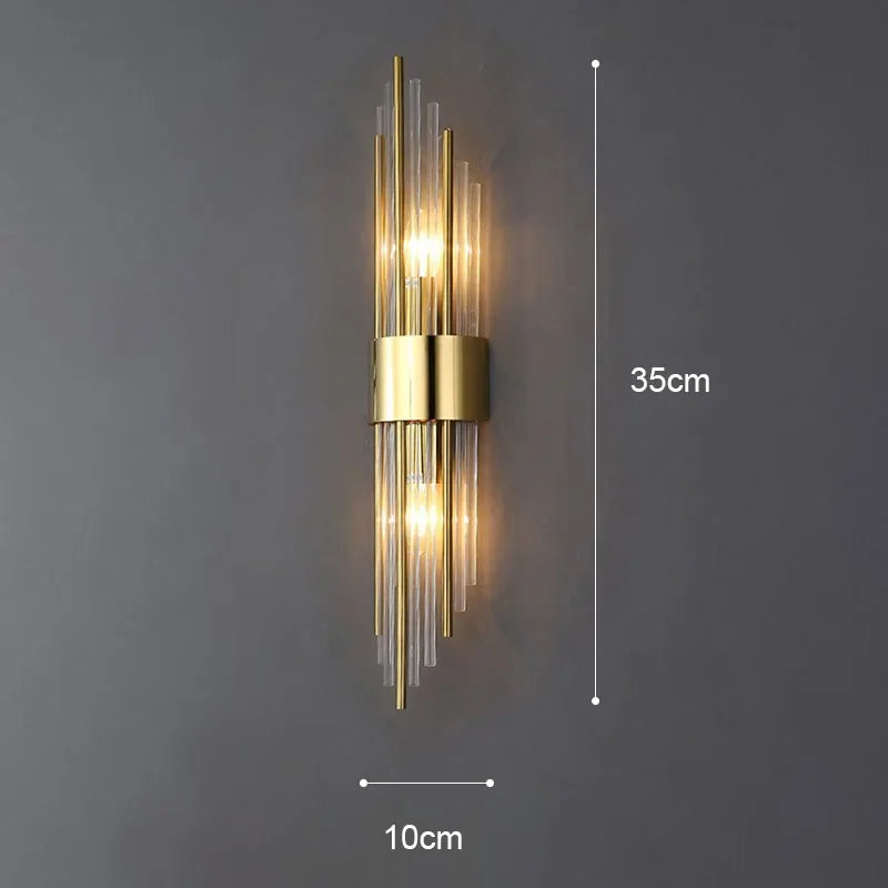 Moderne Wandleuchte aus Kristall