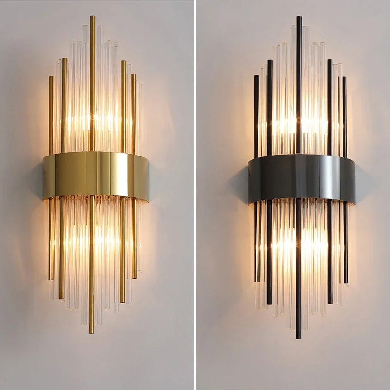 Moderne Wandleuchte aus Kristall