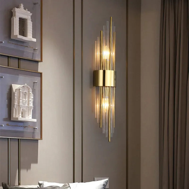 Moderne Wandleuchte aus Kristall