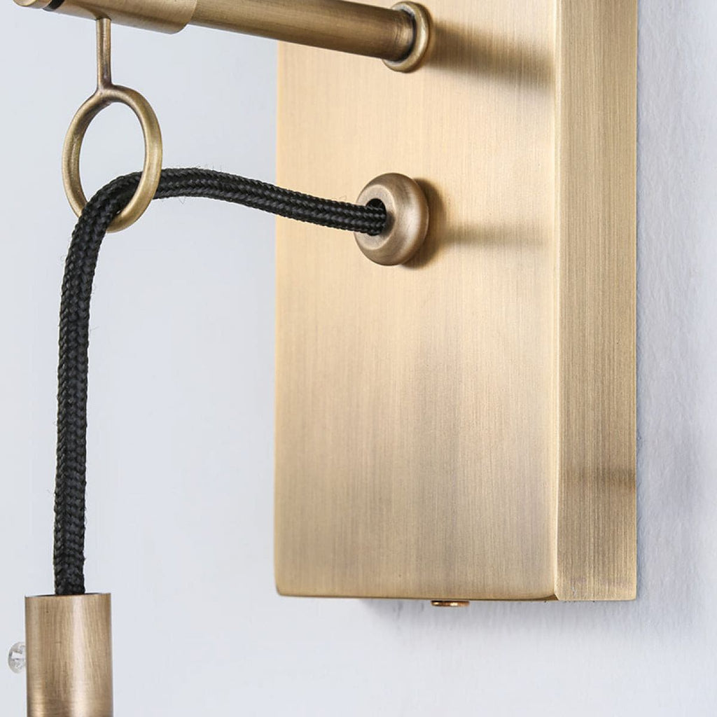 Ray – Wandlampe aus Kupfer und Glas