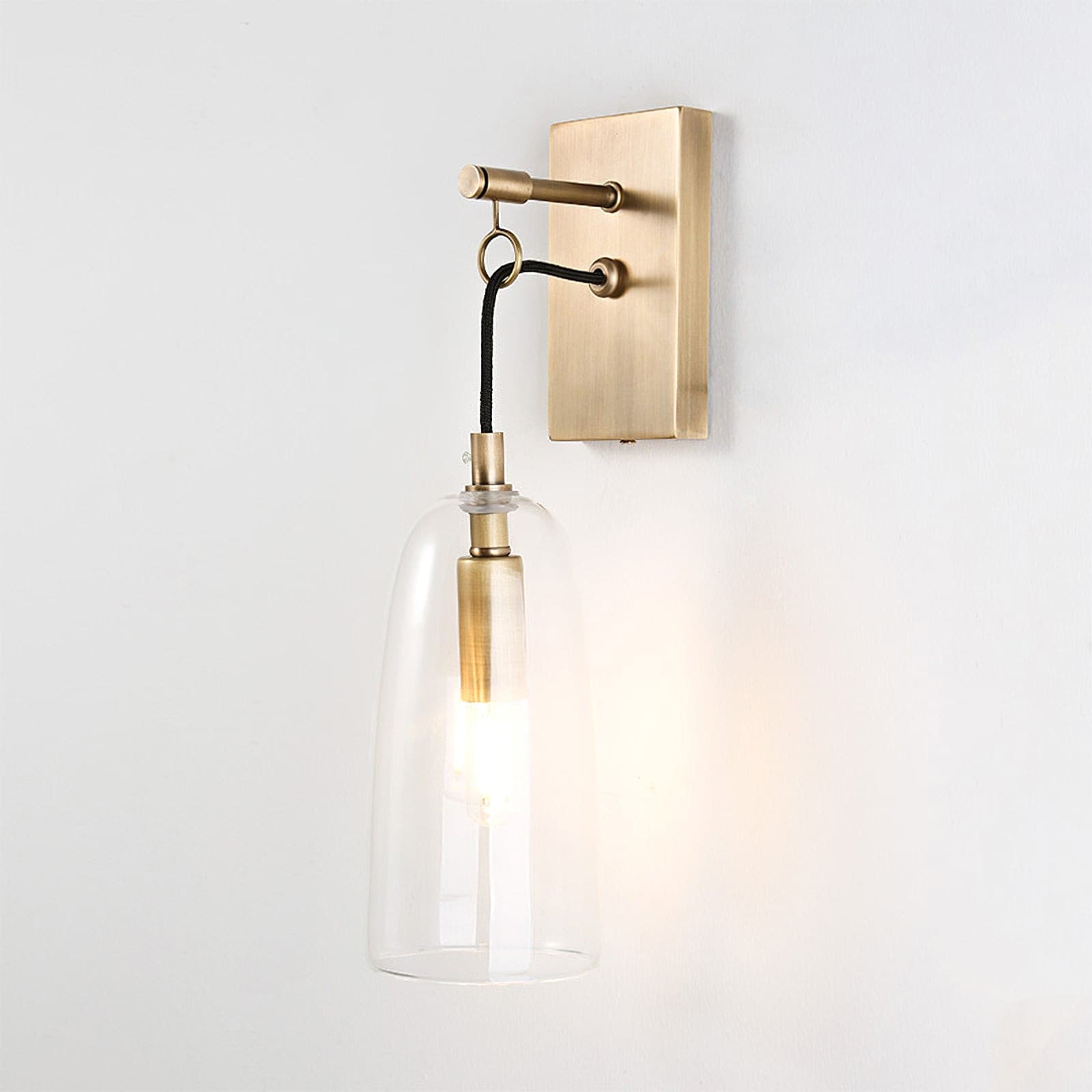 Ray – Wandlampe aus Kupfer und Glas