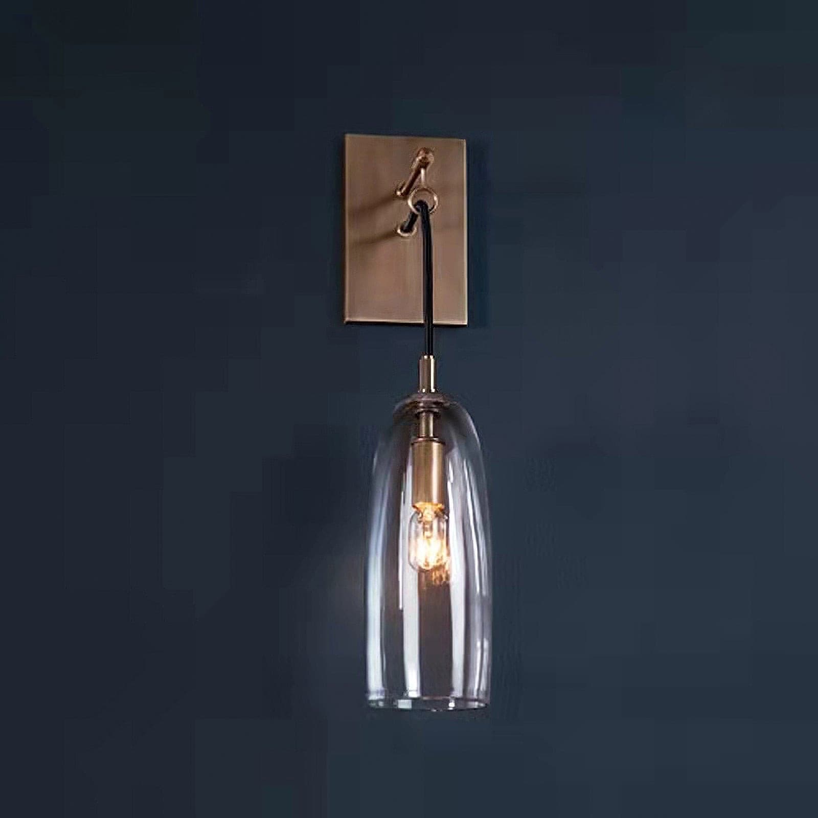 Ray – Wandlampe aus Kupfer und Glas