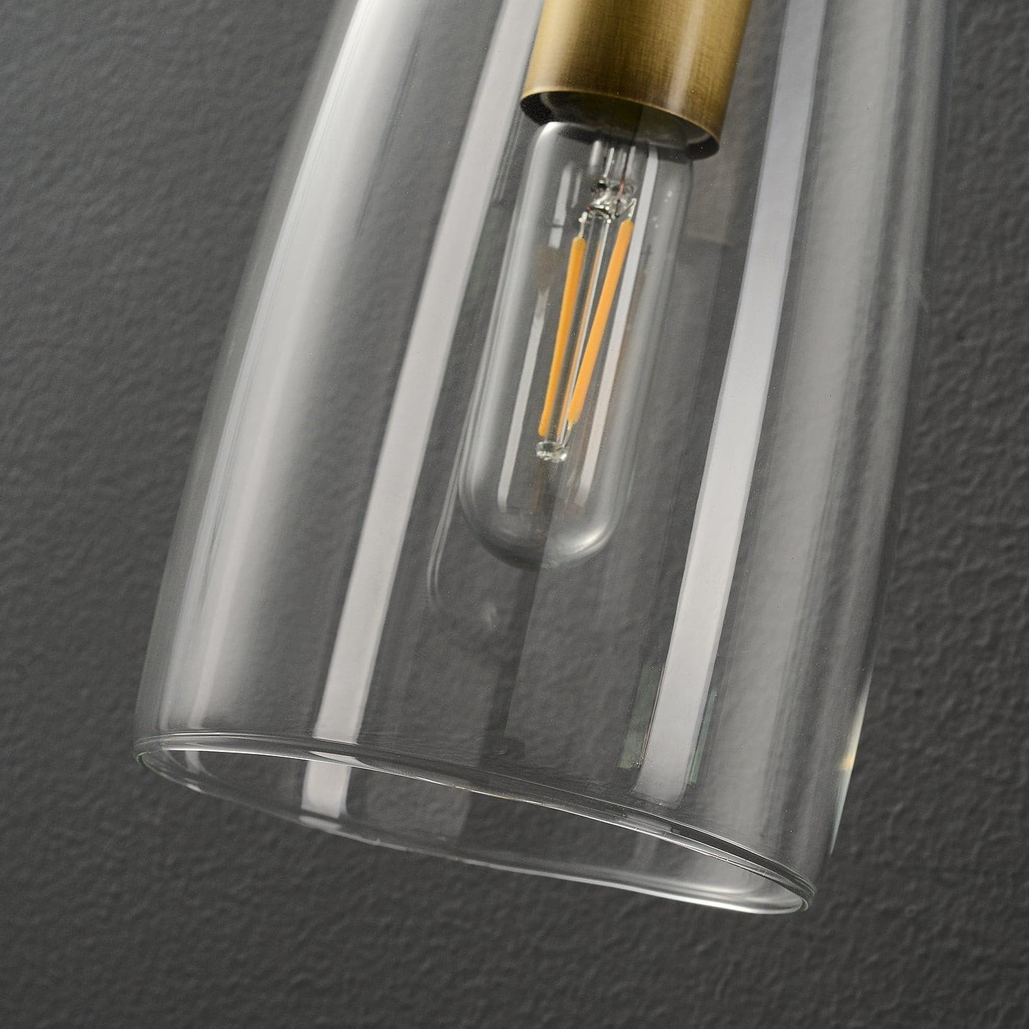 Ray – Wandlampe aus Kupfer und Glas