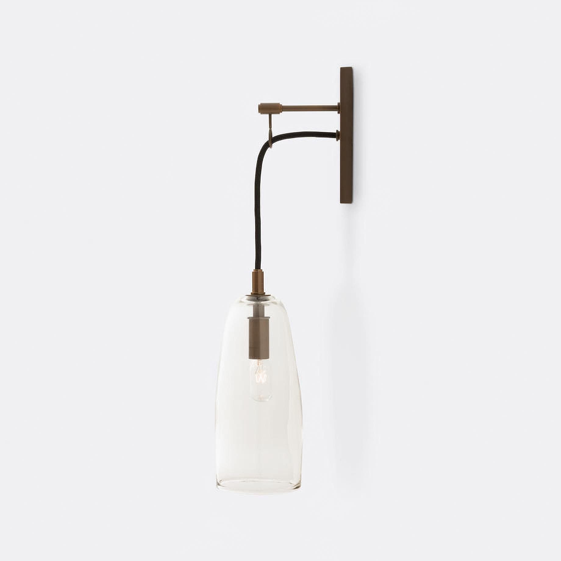 Ray – Wandlampe aus Kupfer und Glas