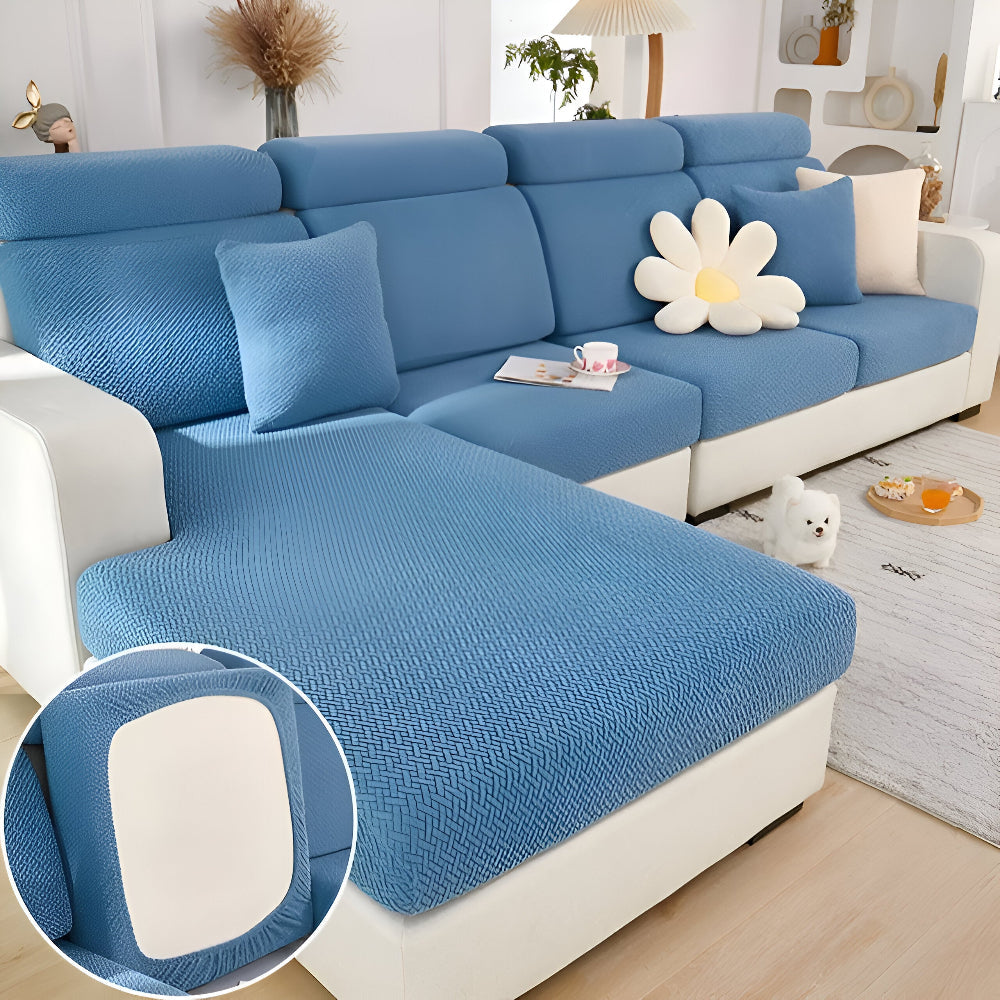 Selena – 360° Stretch Sofabezug und Kissenhülle