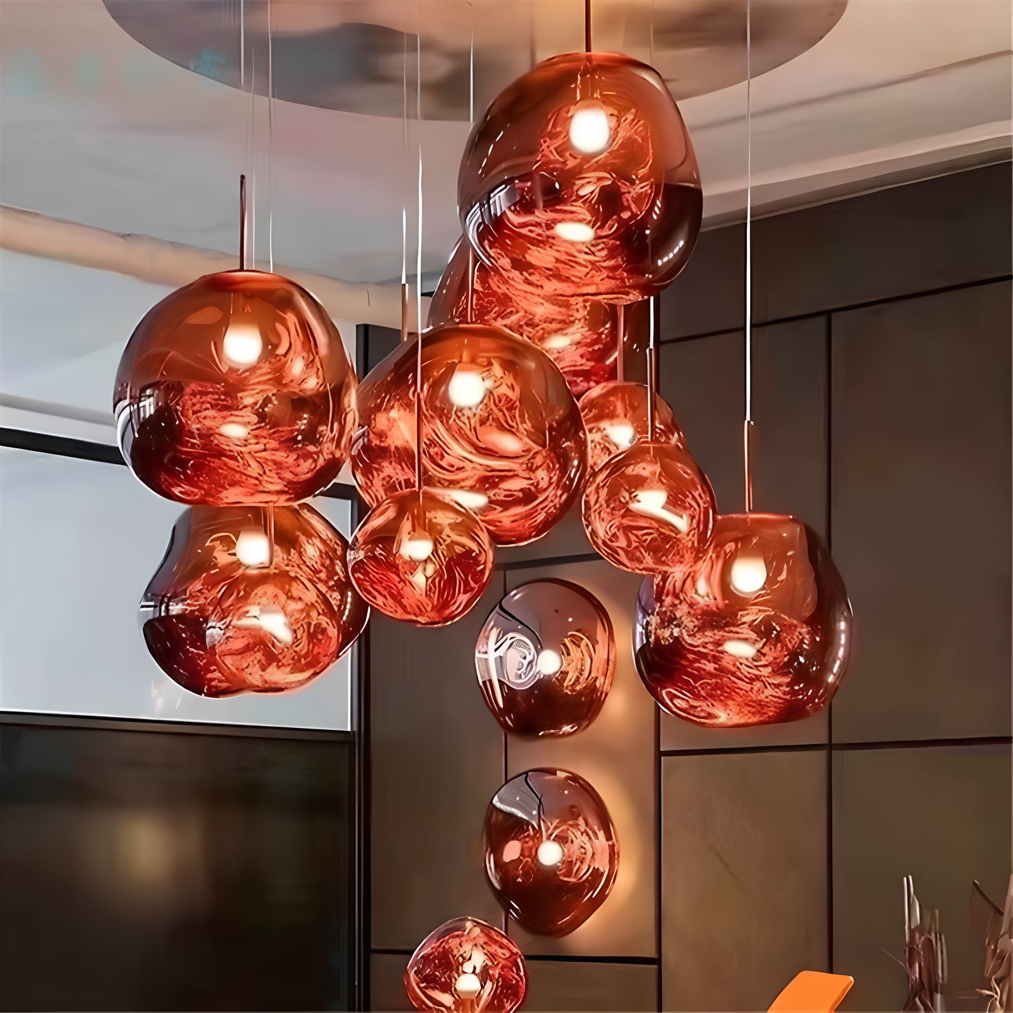 LavaGlow – Handgefertigte Glas-Pendelleuchte mit Lava-Effekt