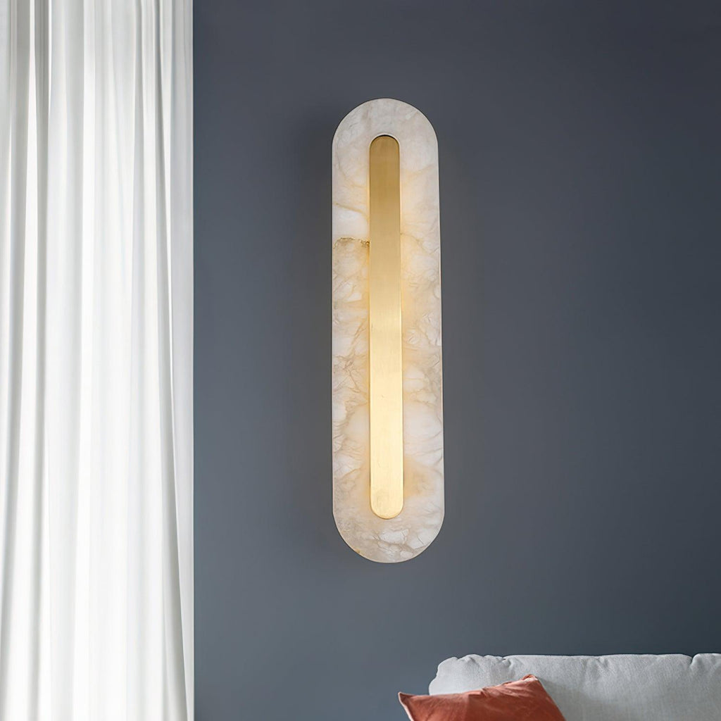 Alenya – Wandlampe aus Kupfer und Marmor