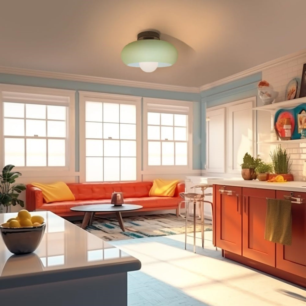 Alina – Mid-Century Glas-Deckenleuchte