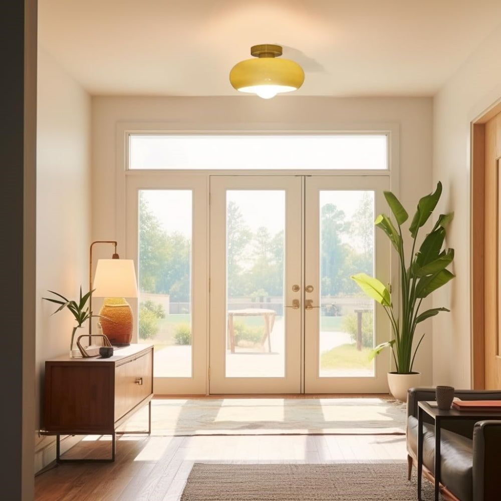 Alina – Mid-Century Glas-Deckenleuchte