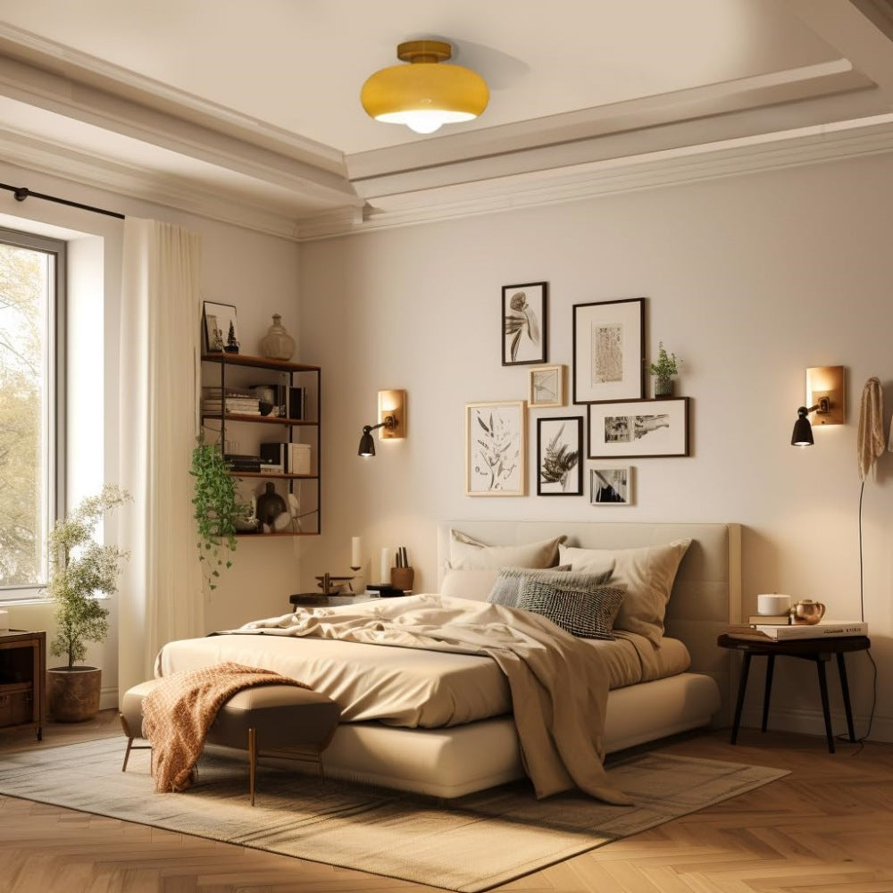 Alina – Mid-Century Glas-Deckenleuchte