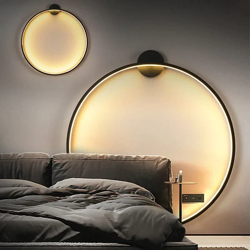 HaloLight – Minimalistische LED-Kreis-Wandleuchte mit weichem Schein