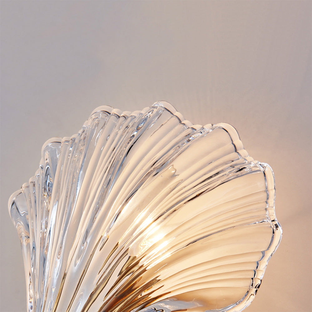 Meline – Moderne Muschel-Glas-Wandleuchte