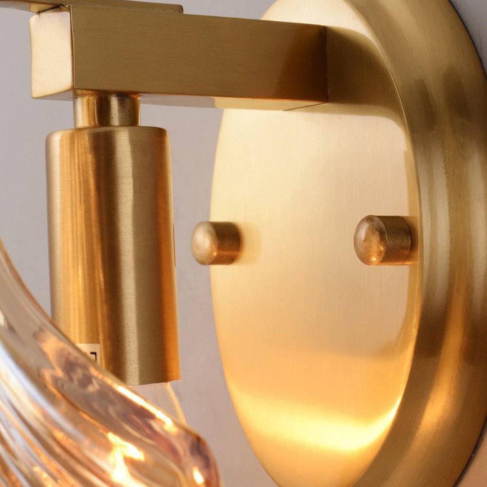 Meline – Moderne Muschel-Glas-Wandleuchte