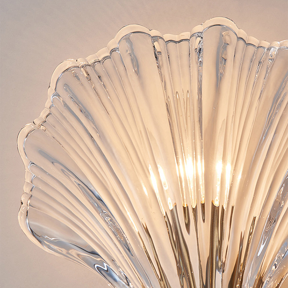 Meline – Moderne Muschel-Glas-Wandleuchte