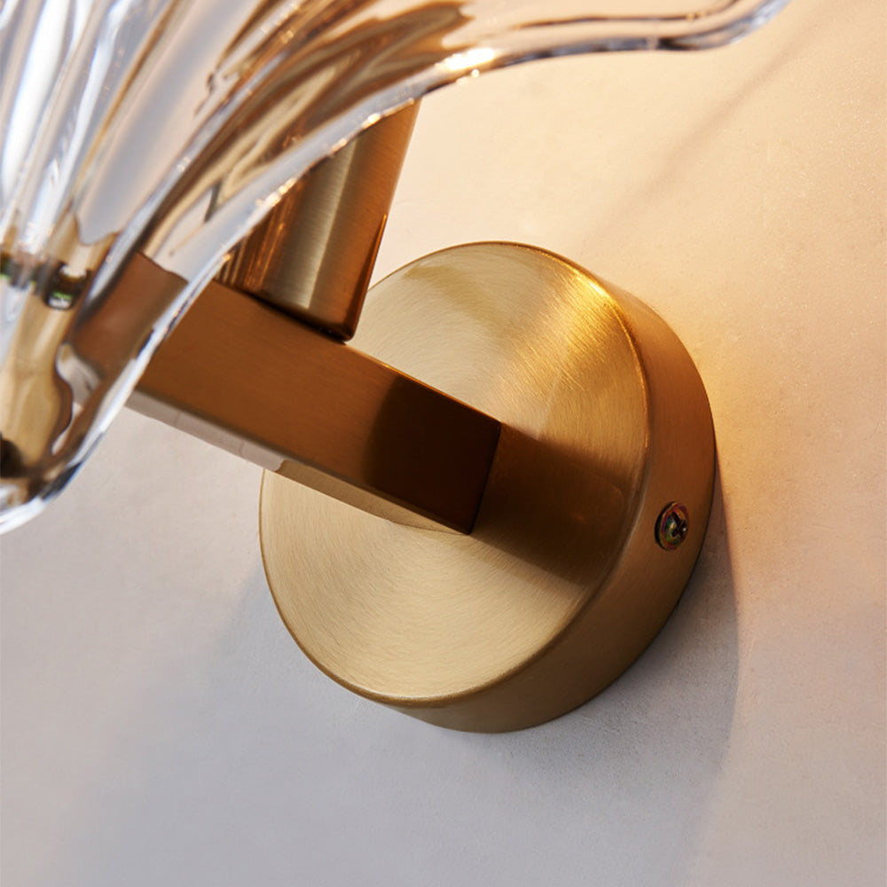 Meline – Moderne Muschel-Glas-Wandleuchte