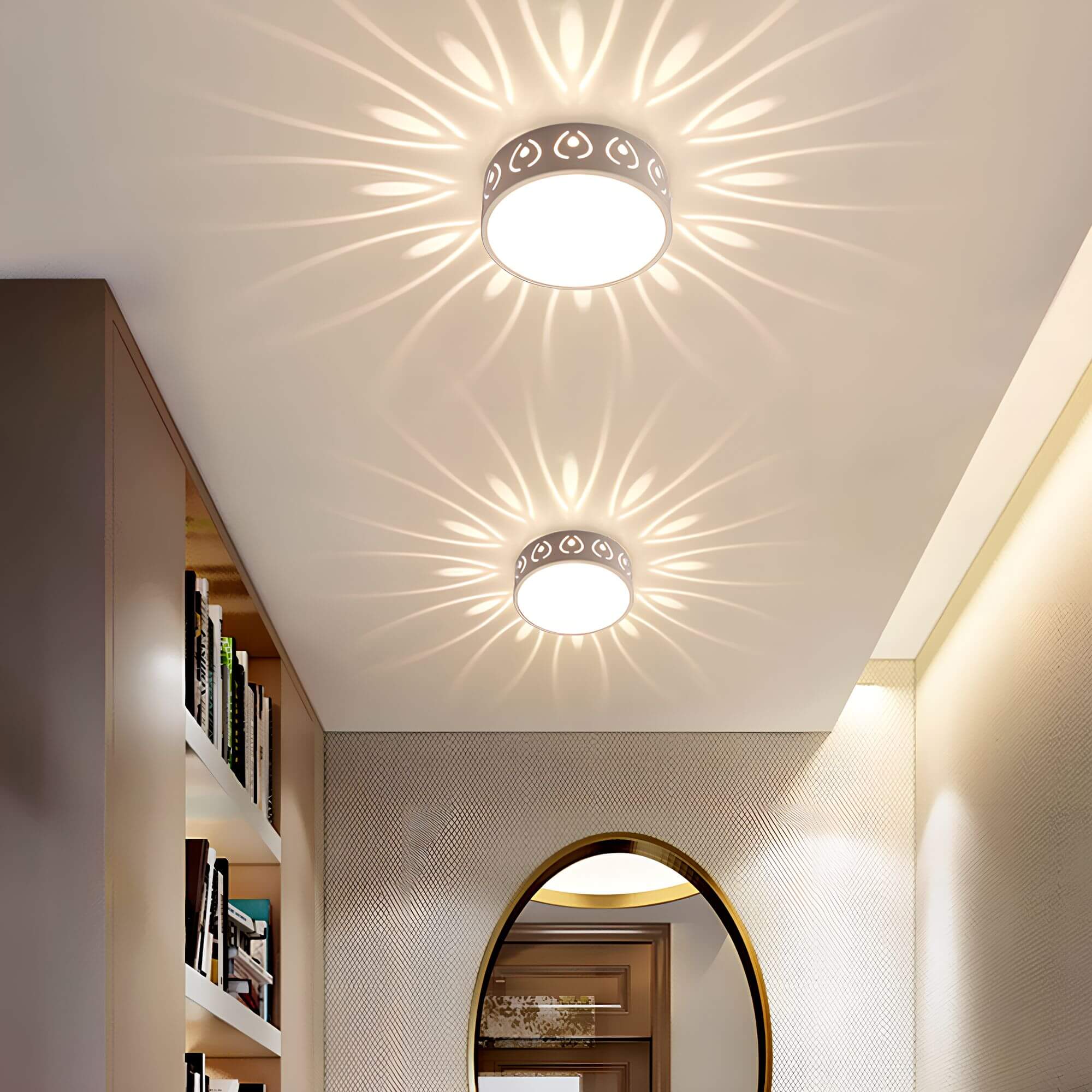 Moderne LED-Deckenlampe für Flur & Balkon – Wetterfeste Eingangsbeleuchtung