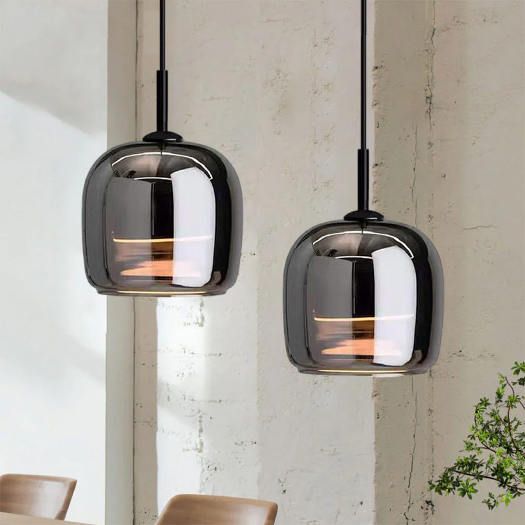 DarkNord – Moderne Hängelampe mit schwarzem Glasdesign