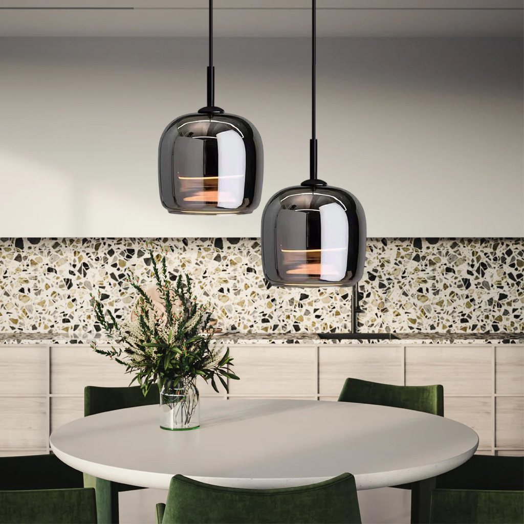 DarkNord – Moderne Hängelampe mit schwarzem Glasdesign