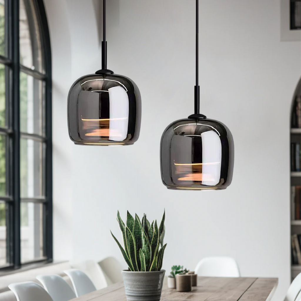 DarkNord – Moderne Hängelampe mit schwarzem Glasdesign