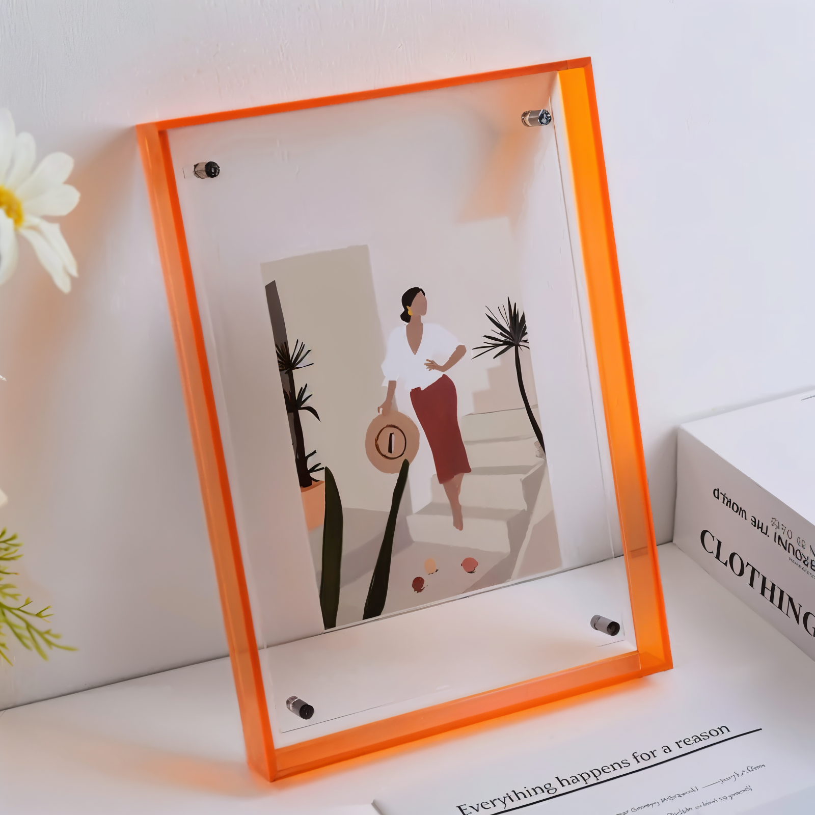Roxy – Bilderrahmen im Retro-Neonstil