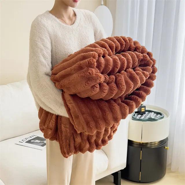 Nola – Dicke Flanell-Decke im skandinavischen Stil