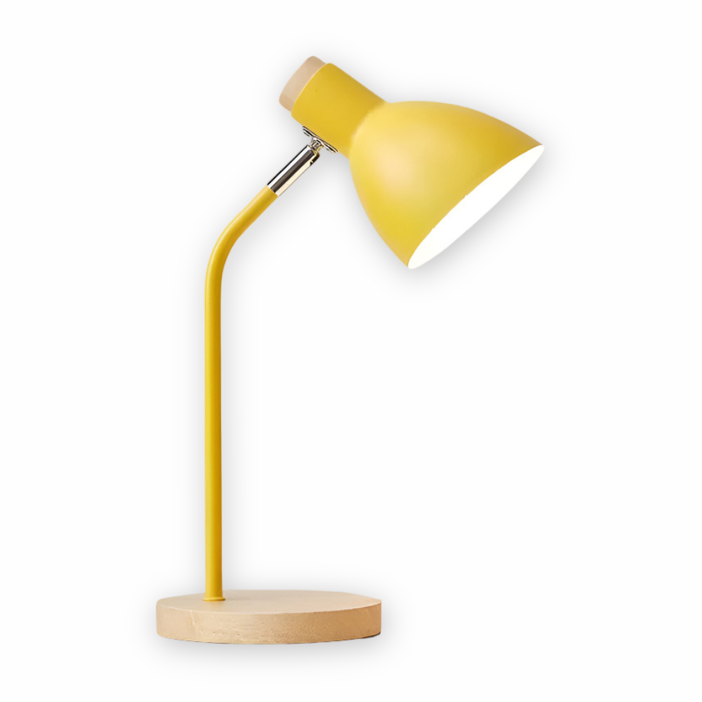 Mika – Schlichte Tischlampe aus Holz