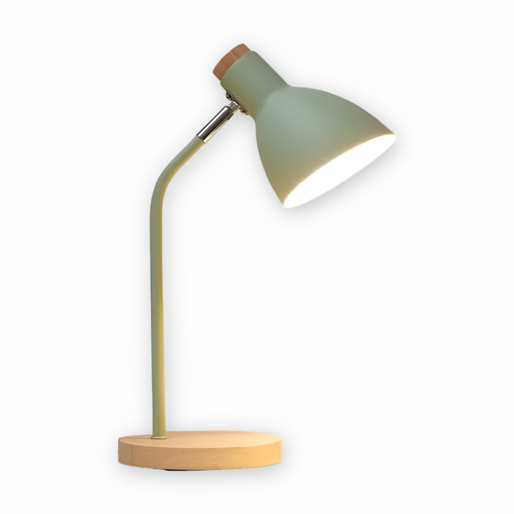 Mika – Schlichte Tischlampe aus Holz