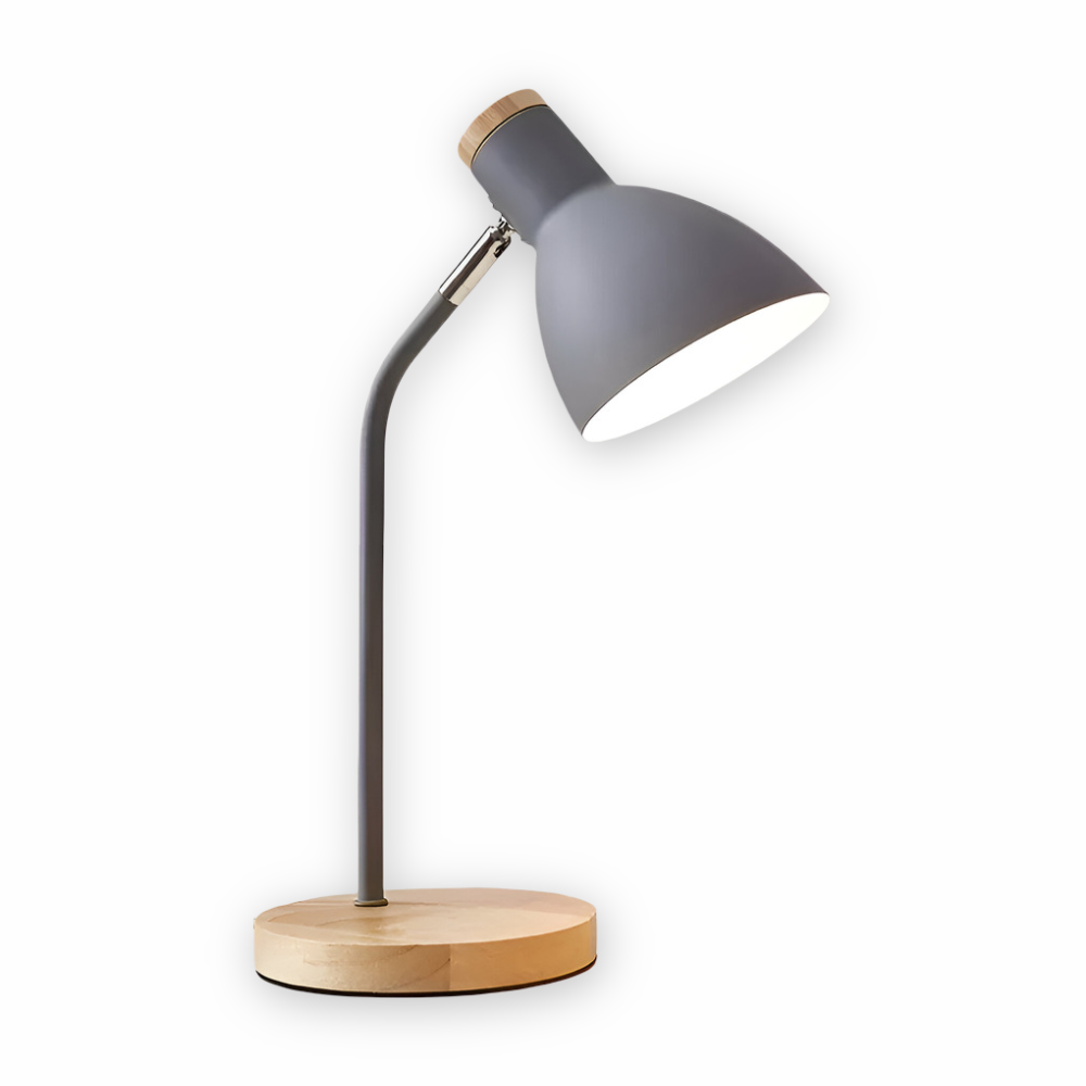 Mika – Schlichte Tischlampe aus Holz
