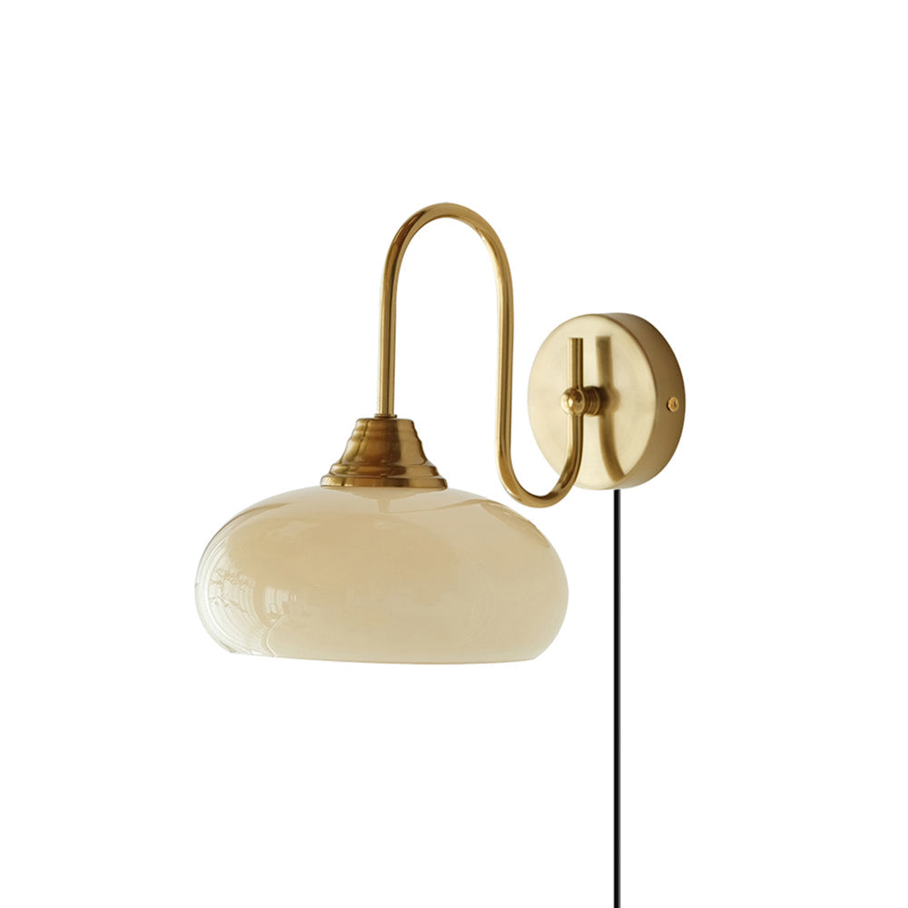 Nova – Wandleuchte aus Glas mit Stecker