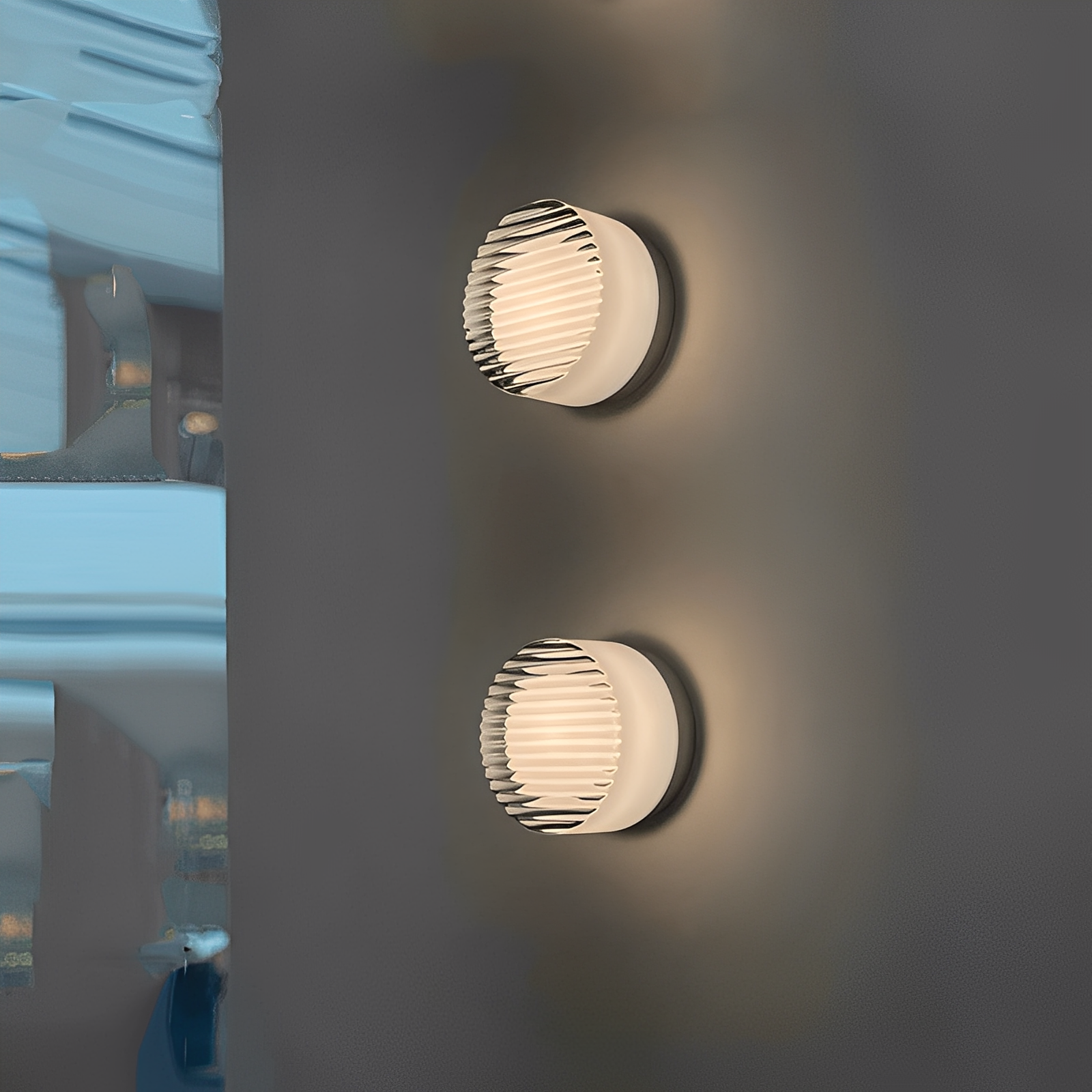 Kira – Skandinavische Wandlampe mit Wellenmuster