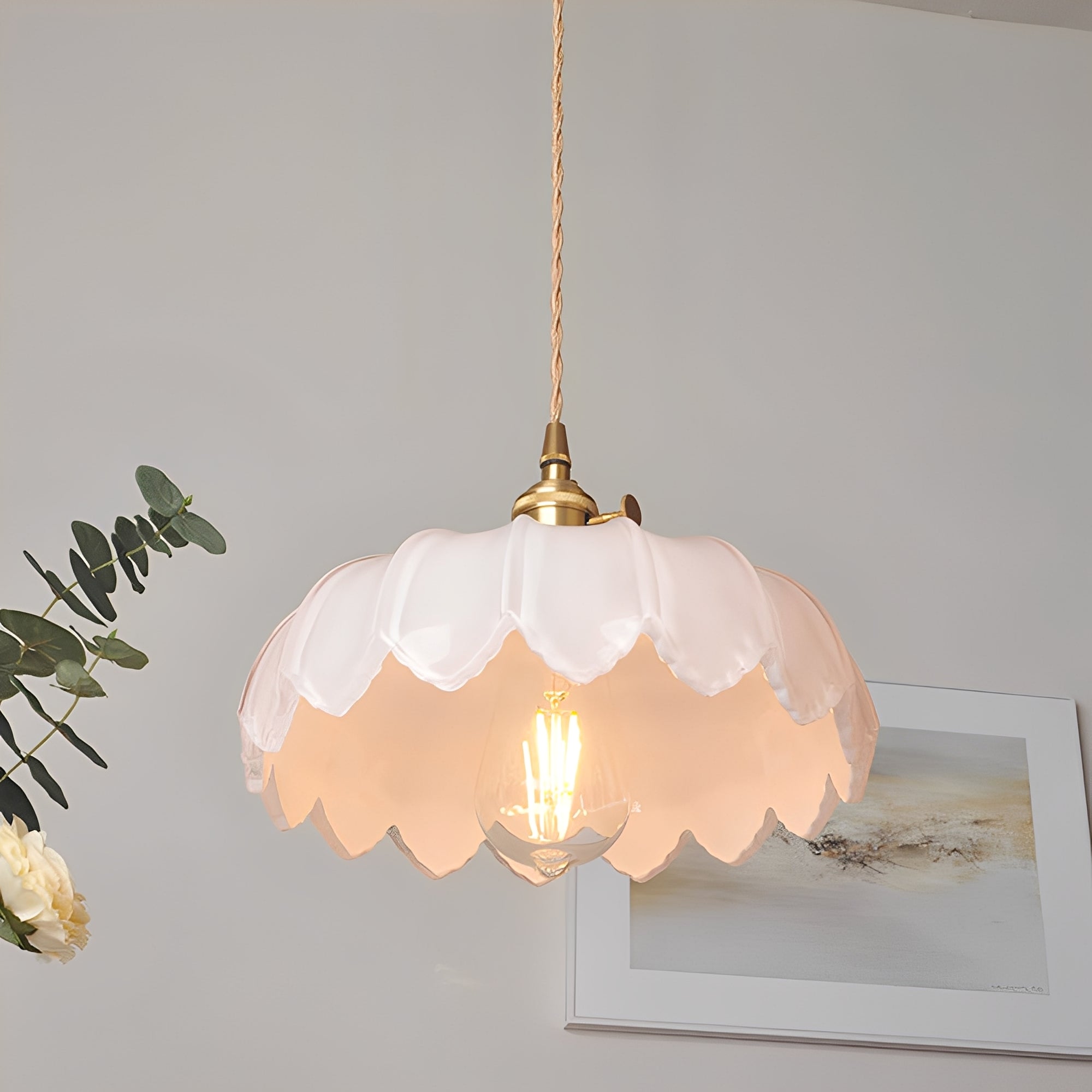 Alaric – Café-Lampe aus Messing und Glas