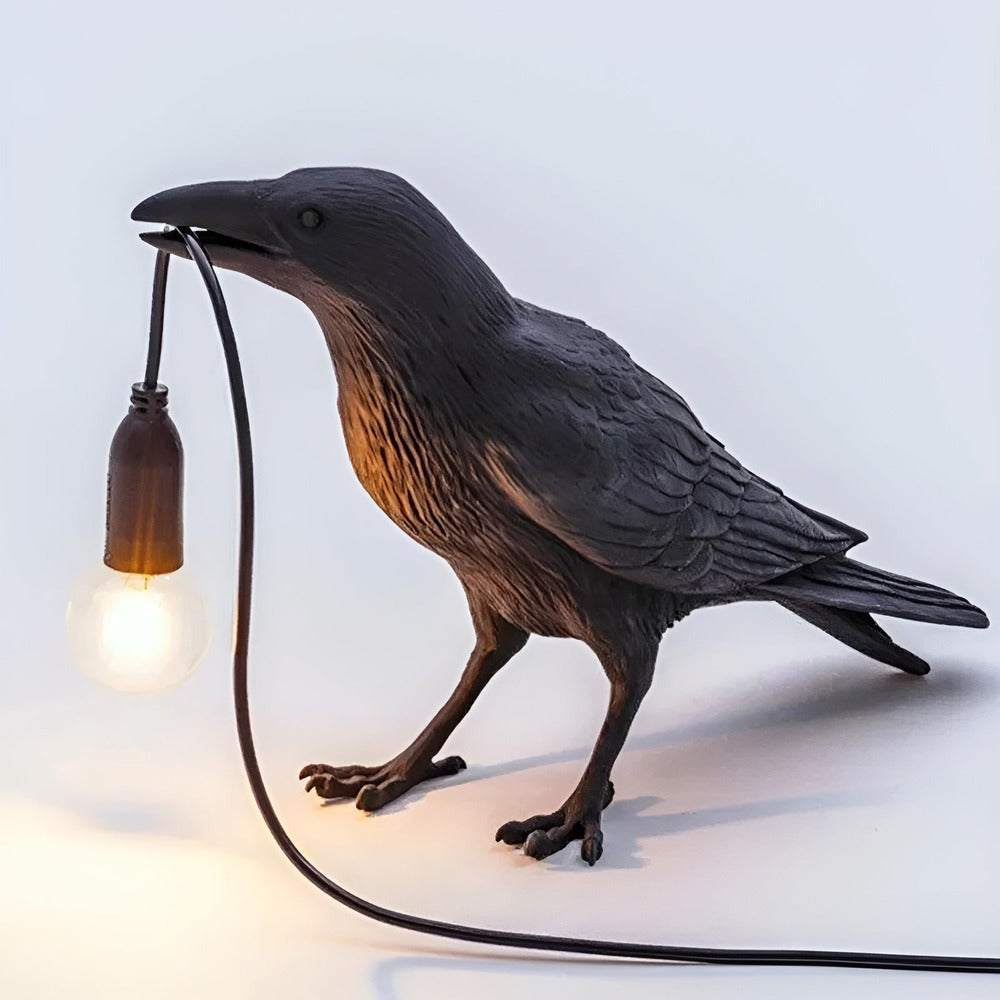 Takara – Skandinavische Vogel Tisch- & Wandleuchte