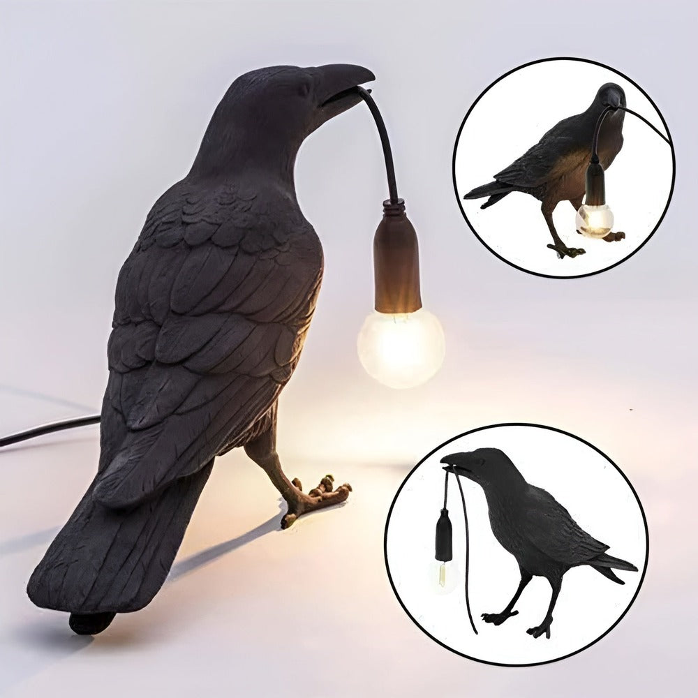 Takara – Skandinavische Vogel Tisch- & Wandleuchte