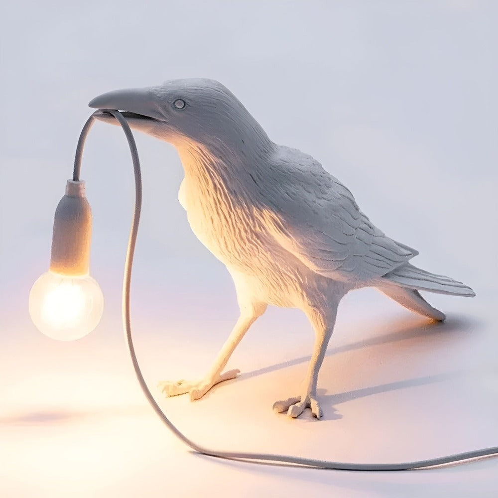 Takara – Skandinavische Vogel Tisch- & Wandleuchte
