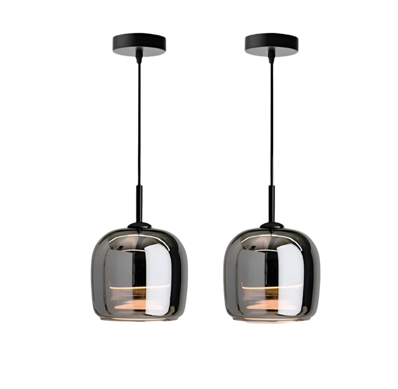 DarkNord – Moderne Hängelampe mit schwarzem Glasdesign