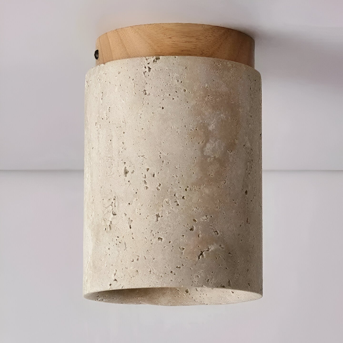Eira – Gelbe Höhlenstein-Deckenlampe