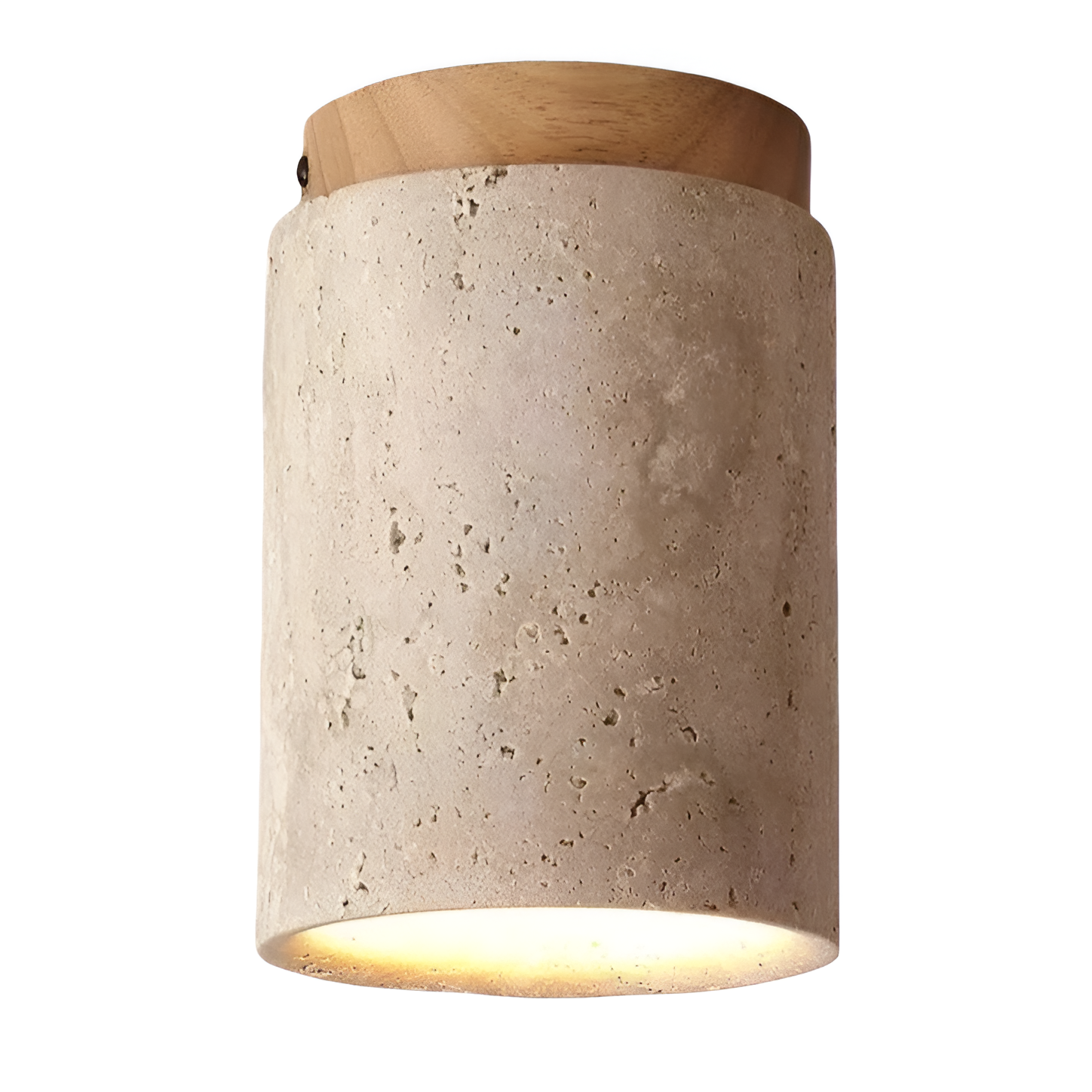 Eira – Gelbe Höhlenstein-Deckenlampe